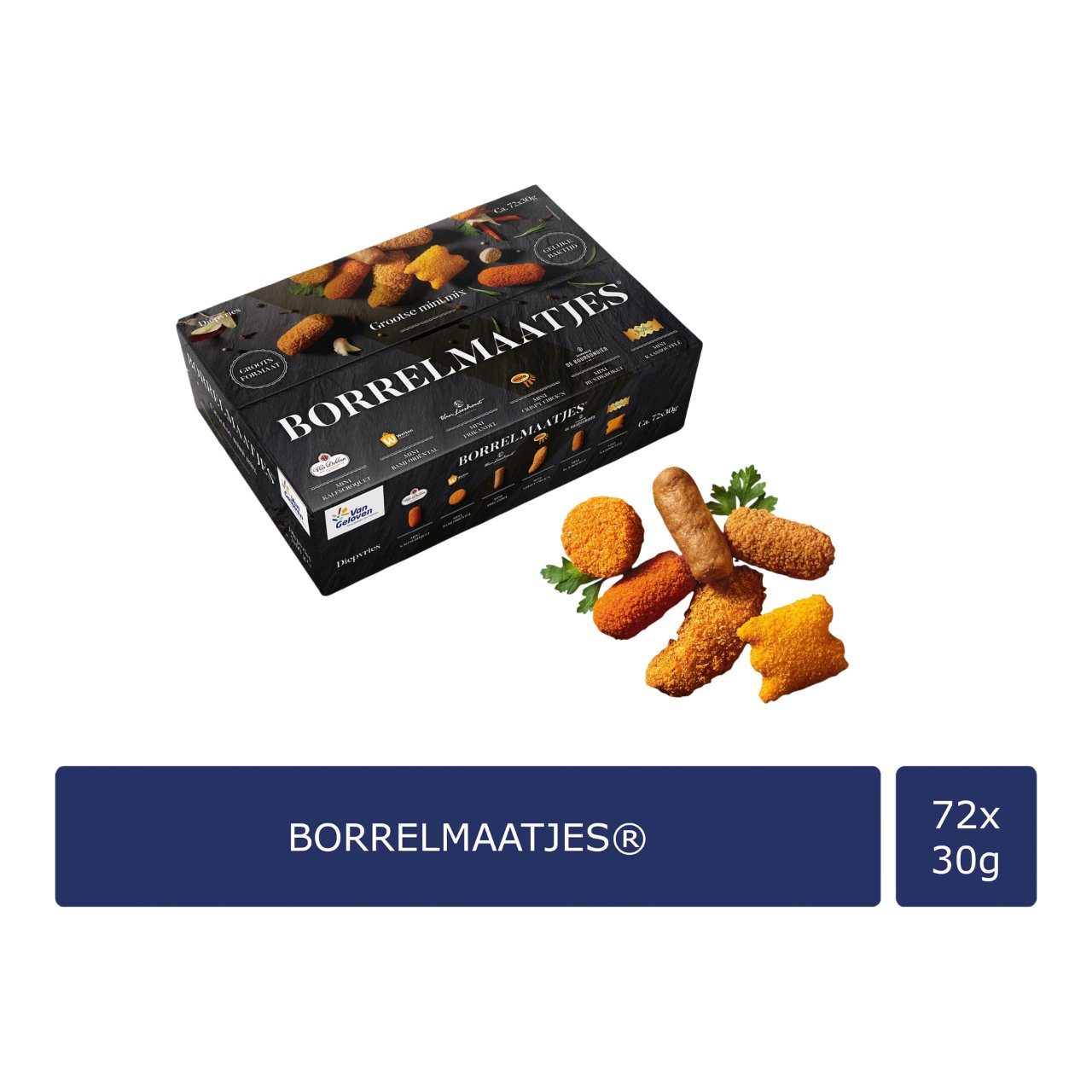 Borrelmaatjes Mini Snacks – 72 Stuks