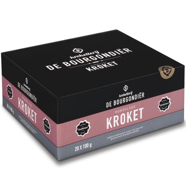 Bourgondiër Rundvleeskroket – 20×100 GR