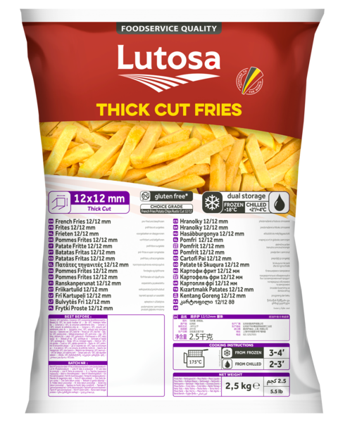 Frietjes 12 MM / Belgische Frietjes – 2.5 KG