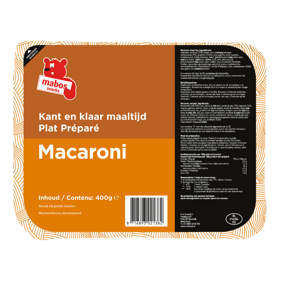 Macaroni Maaltijd – 400 GR