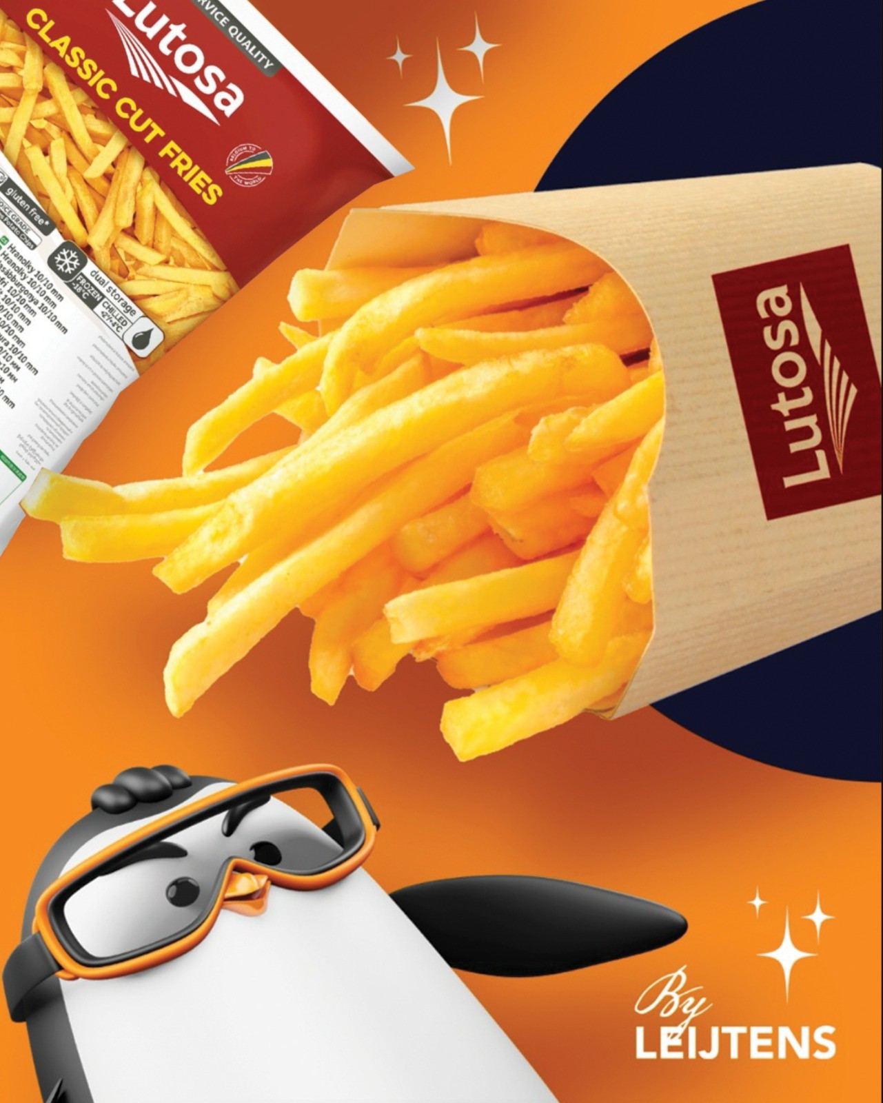 "Goudgele knapperige Belgische frietjes"